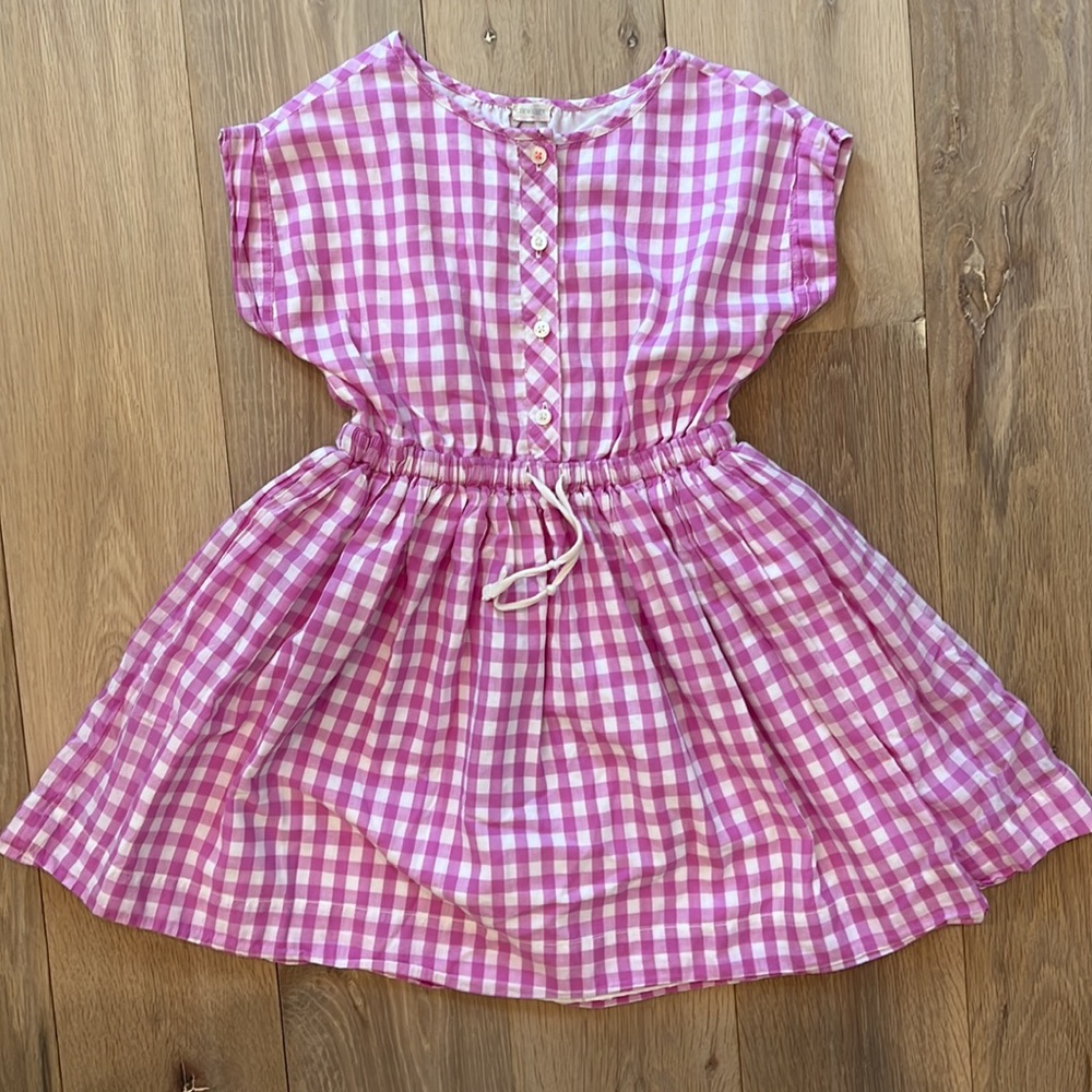 Crew cuts girls size 6 gingham dress